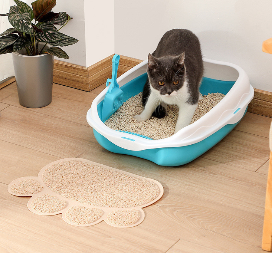 Kastty Cat Litter Box, Indoor Litter Tray for Cat, Enclosed Pet Toilet Supplies for Kitten, Kitty, Rabbit