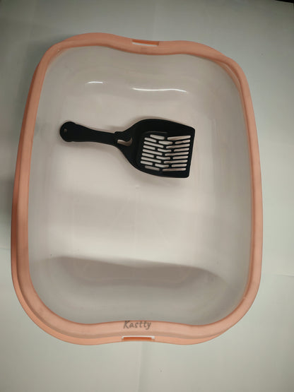 Kastty Cat Litter Box, Indoor Litter Tray for Cat, Enclosed Pet Toilet Supplies for Kitten, Kitty, Rabbit